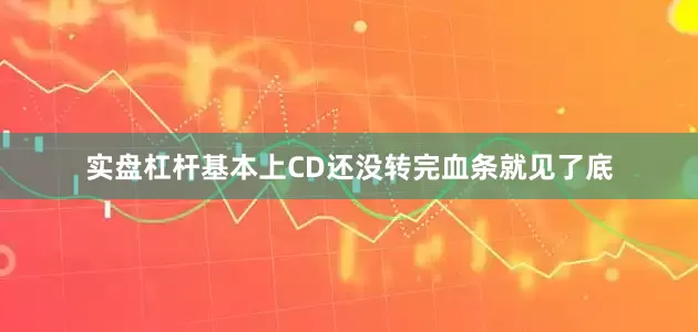 实盘杠杆基本上CD还没转完血条就见了底