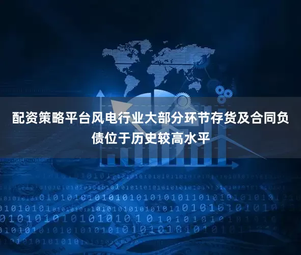 配资策略平台风电行业大部分环节存货及合同负债位于历史较高水平